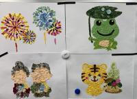 完成間近の貼り絵 完成間近の貼り絵