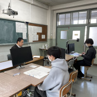 専攻科２年生の模擬試験の様子