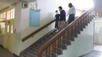 避難中
