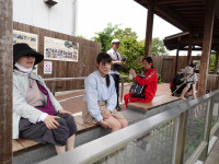 足湯の様子