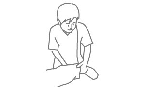 施術の様子のイラスト