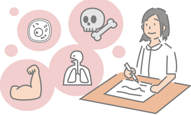学習の様子のイラスト